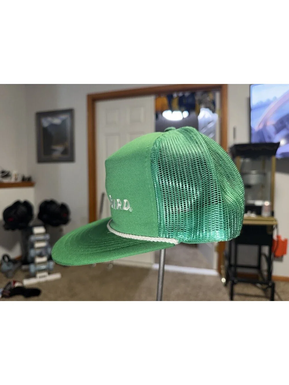 Vintage Rain Bird Snapback Trucker Hat, Irrigation w/ Rope